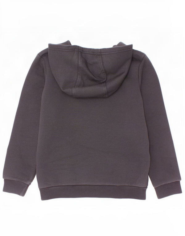 Adidas Boys Hoodie Jumper 7-8 Years Black Cotton