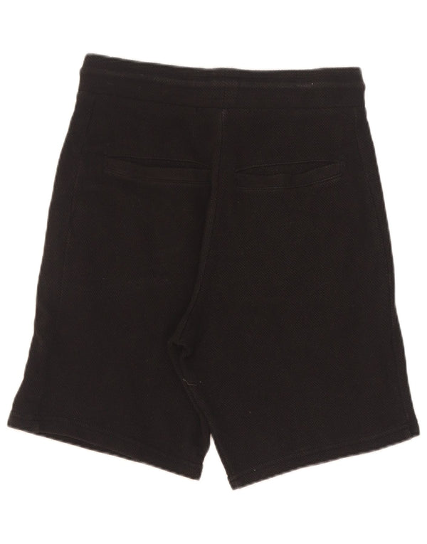 Shorts esportivos femininos Zara UK 10 pequenos algodão preto