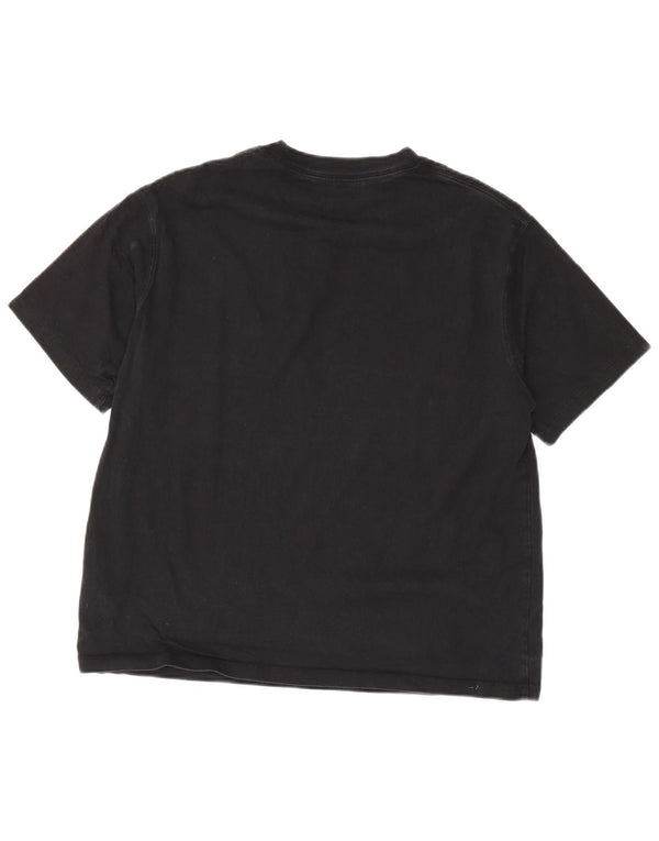 Camiseta Jordan Feminina Loose Fit Top UK 14 Médio Algodão Preto