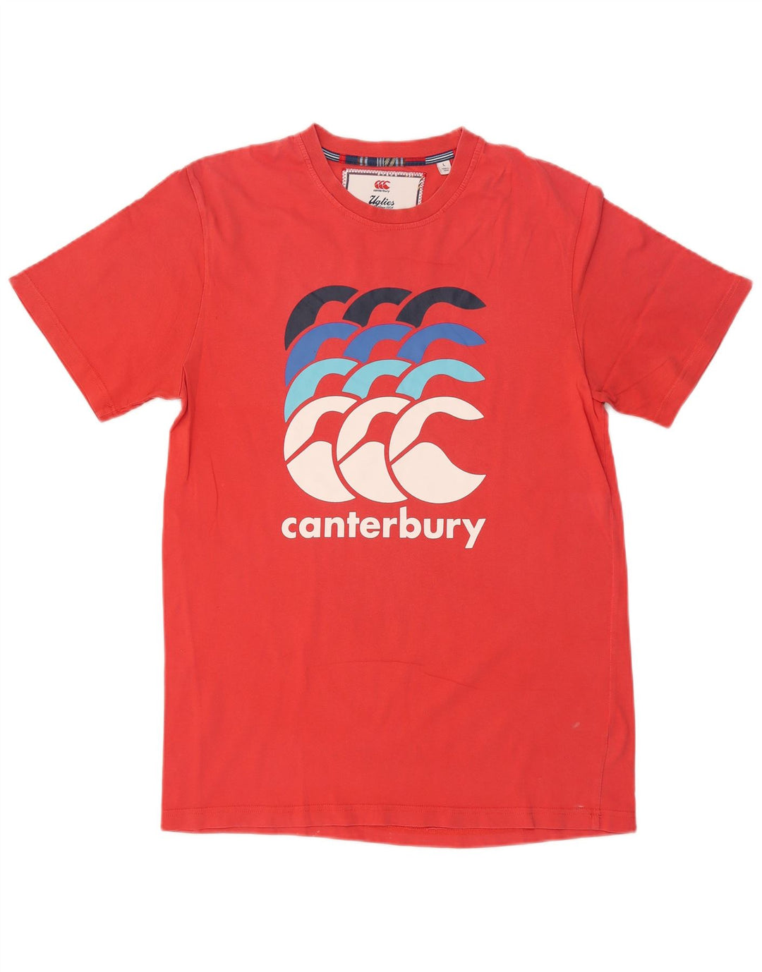 Camiseta gráfica masculina CANTERBURY grande algodão vermelho