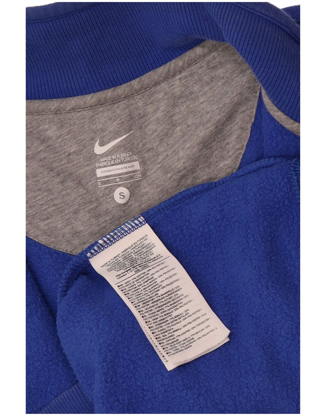 NIKE Mens Tracksuit Top Jacket Pequeno Azul Algodão