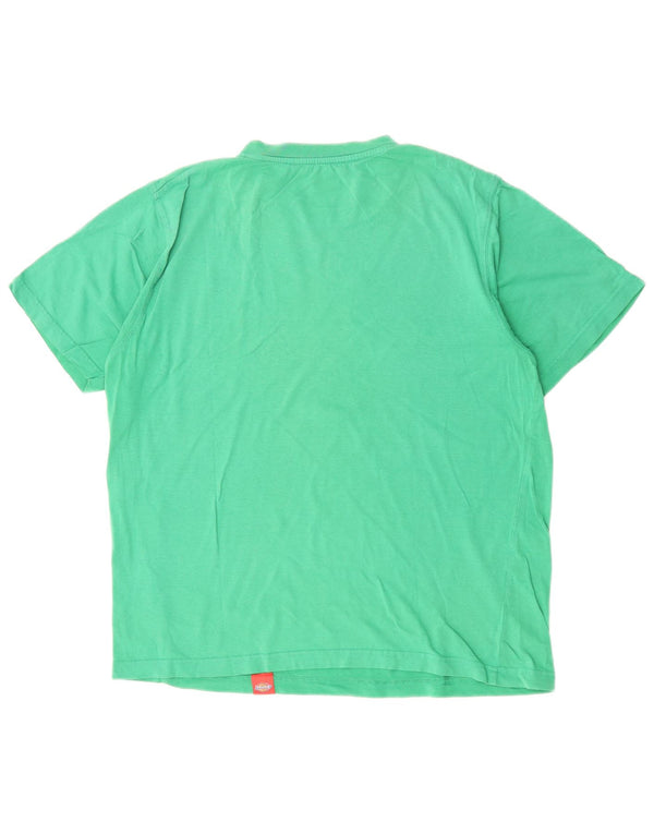 Camiseta masculina gráfica DICKIES Top grande de algodão verde