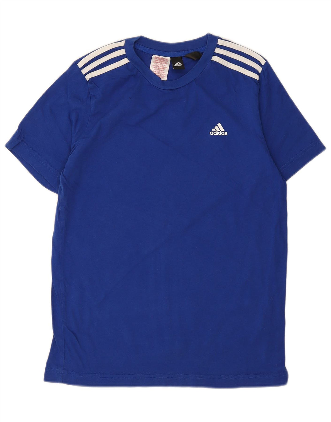 Camiseta Adidas Menino 13-14 Anos Azul Algodão