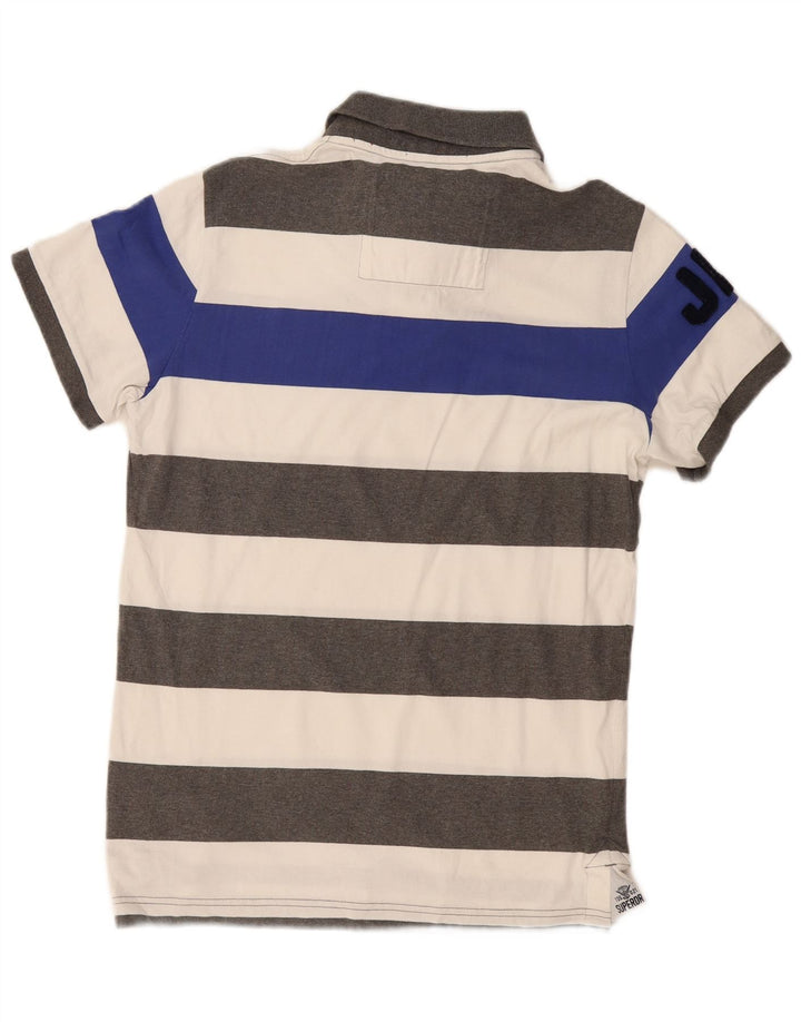 Camisa polo masculina Superdry XL algodão listrado multicolorido