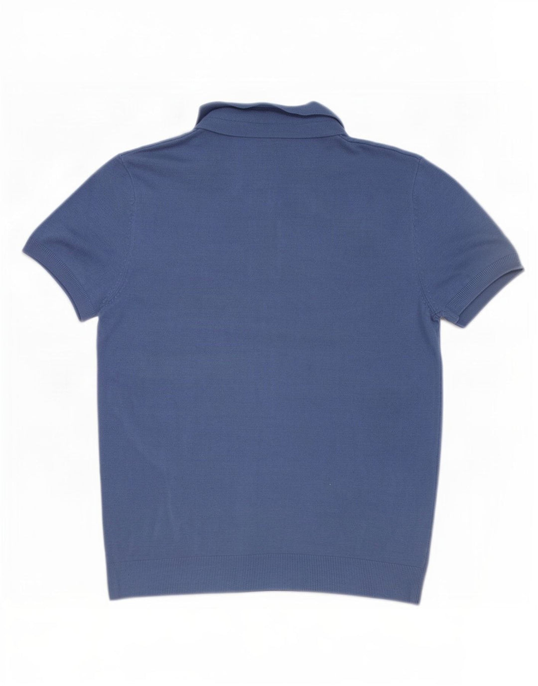 Zara Camisa polo masculina média azul viscose