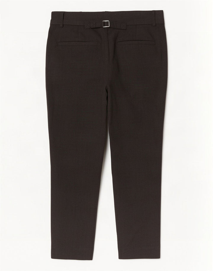 Zara Calça feminina cortada com pegged médio W28 L26 cinza xadrez
