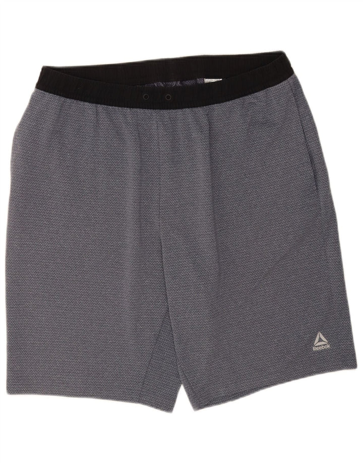 Shorts esportivos masculinos Reebok XL cinza poliéster
