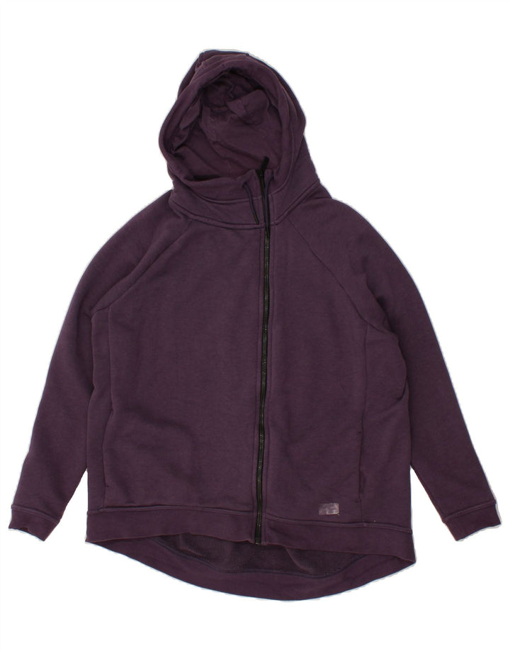 NIKE Womens Zip Hoodie Sweater UK 14 Medium Purple Cotton Vintage Nike and Second-Hand Nike from Messina Hembry 