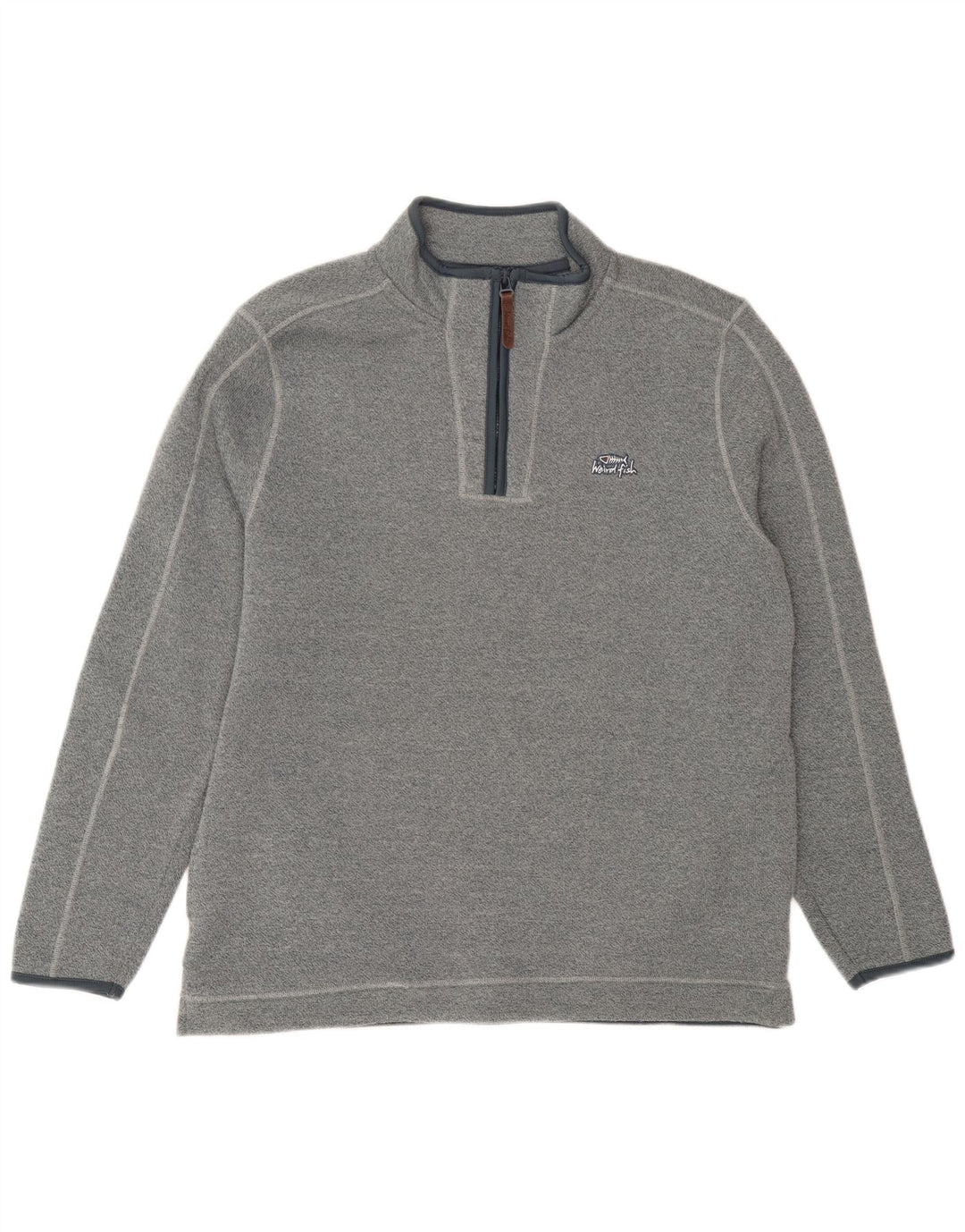 Moletom masculino estranho com gola e zíper, grande poliéster manchado azul