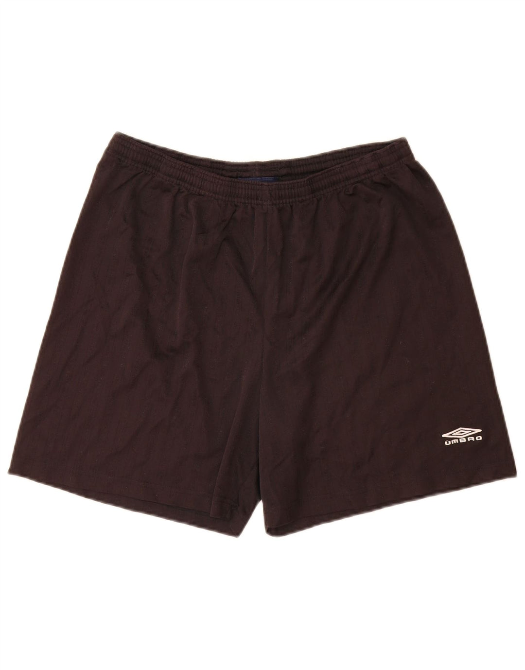 Shorts esportivo masculino Umbro grande poliéster listrado preto