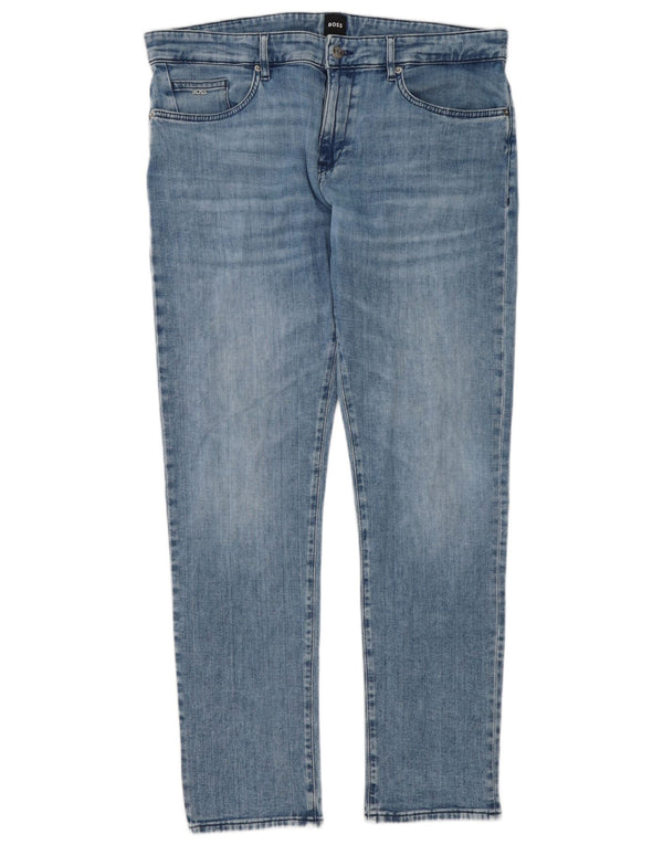 Hugo Boss Masculino Delaware Slim Jeans W36 L32 Azul