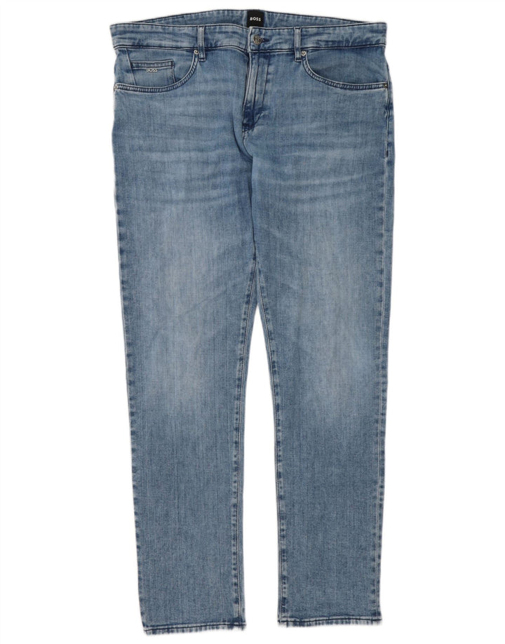 Hugo Boss Masculino Delaware Slim Jeans W36 L32 Azul