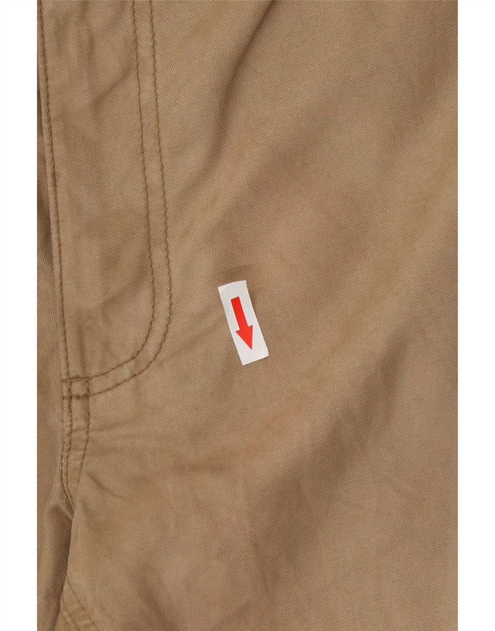 Calça cargo reta masculina Marks & Spencer W32 L29 algodão bege