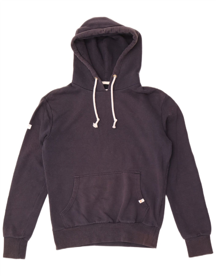 Suéter com capuz masculino Superdry pequeno algodão azul marinho