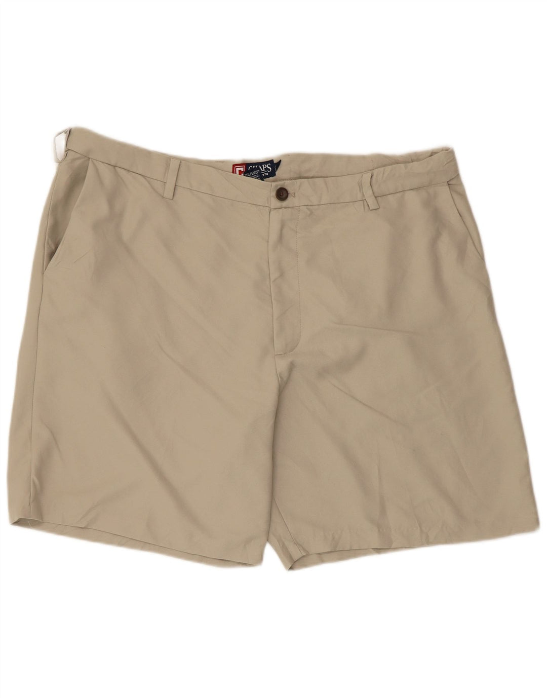 Shorts Chino Masculino Chaps W42 2XL Poliéster Bege
