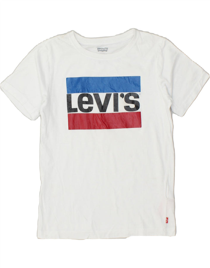 LEVI'S Boys Graphic T-Shirt Top 13-14 Years White Cotton | Vintage Levi's | Thrift | Second-Hand Levi's | Used Clothing | Messina Hembry 