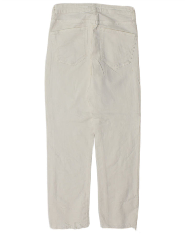ZARA Jeans retos femininos EU 36 XS W26 L26 Branco