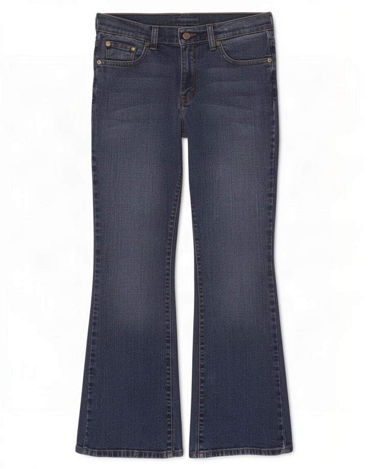 Calça jeans feminina Levi's 515 Bootcut US 8 médio W30 L31 azul algodão