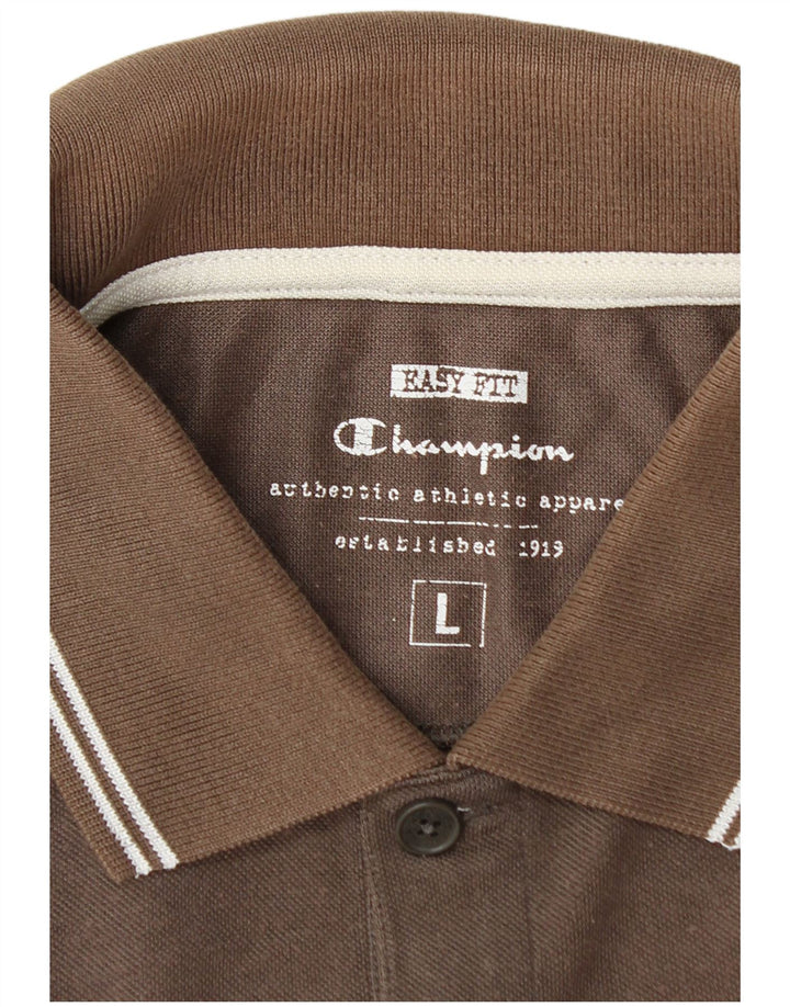 Camisa polo masculina Champion Easy Fit grande marrom