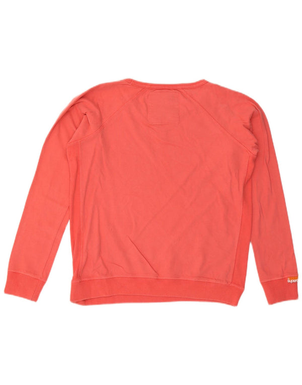 Jumper de moletom feminino SUPERDRY UK 16 grande rosa