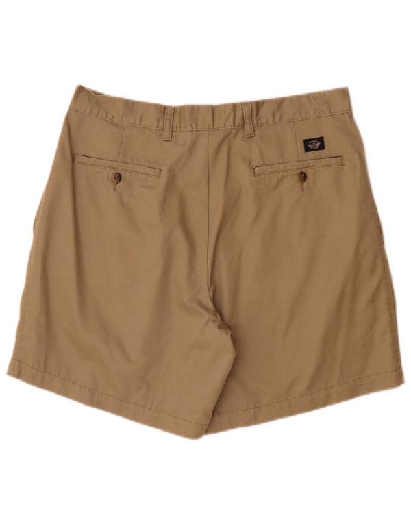 DOCKERS Masculino Pegged Chino Shorts W34 Grande Algodão Bege