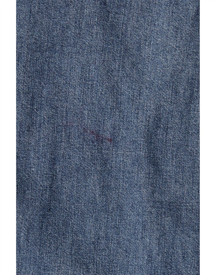 Camisa jeans masculina LEE grande algodão azul
