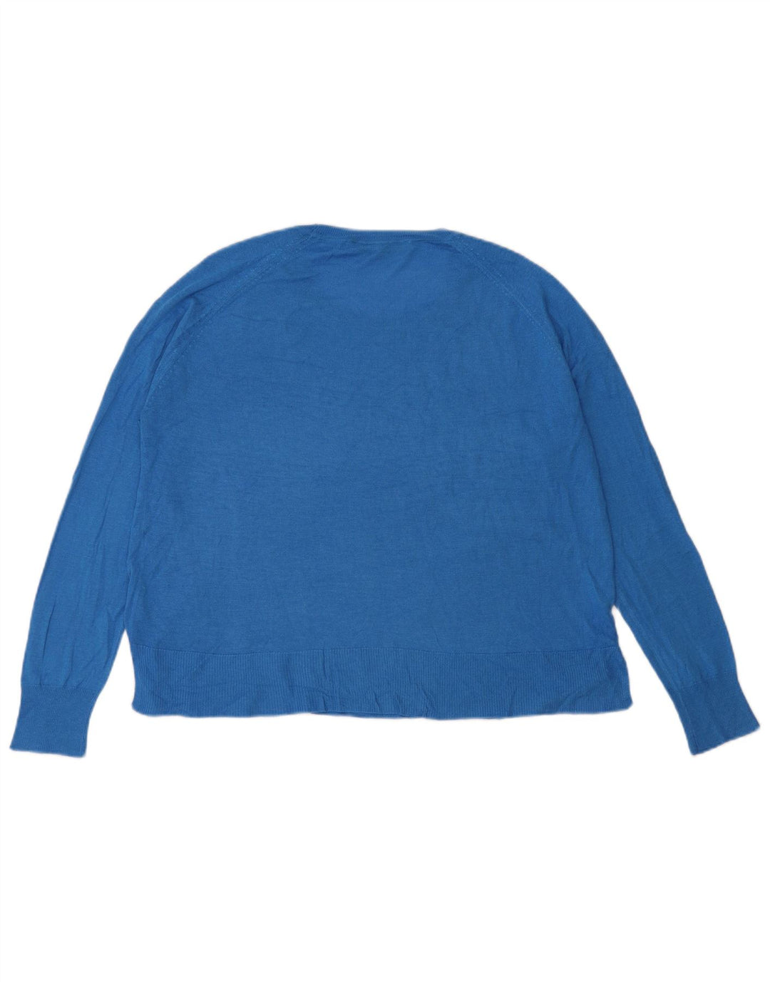 Zara Suéter feminino oversized com gola canoa Reino Unido 10 pequeno azul