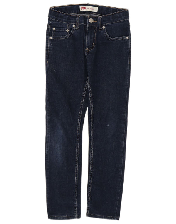 Levi's Boys 510 Skinny Jeans 9-10 Anos W26 L24 Azul Marinho Algodão