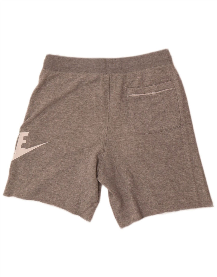 Shorts esportivos gráficos masculinos Nike médio cinza algodão