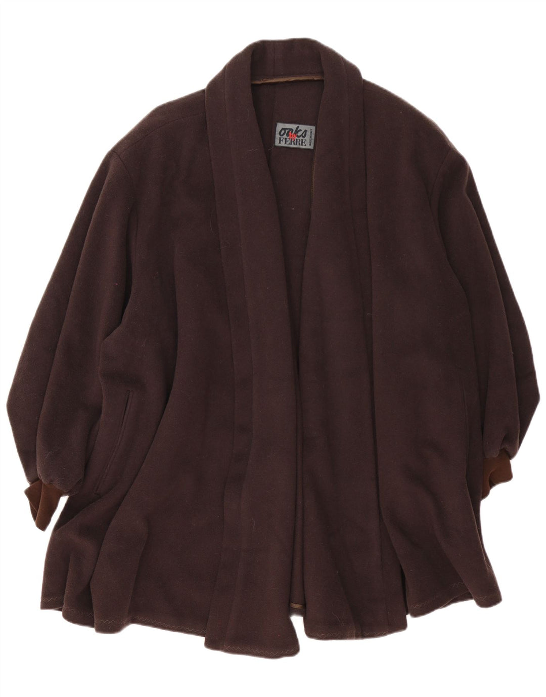 Sobretudo aberto oversized feminino Oaks By Ferre Reino Unido 14 marrom médio