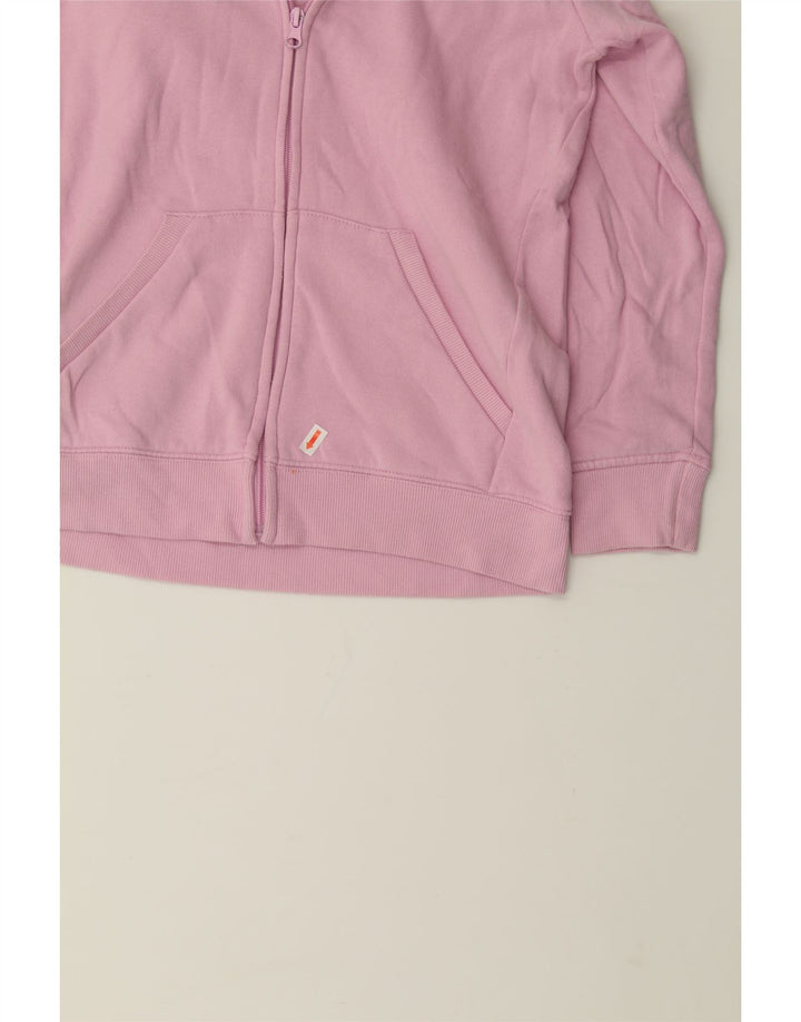 CHAMPION Girls Zip Hoodie Sweater 11-12 Years Large Pink Cotton Vintage Champion and Second-Hand Champion from Messina Hembry 