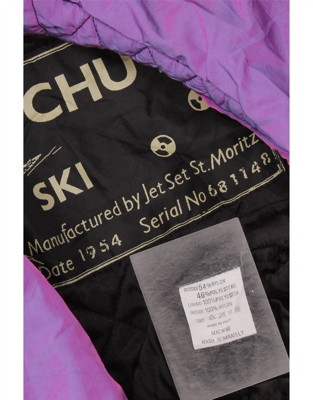 Jaqueta feminina JET SET Air Chute Ski UK 22 3XL nylon roxo