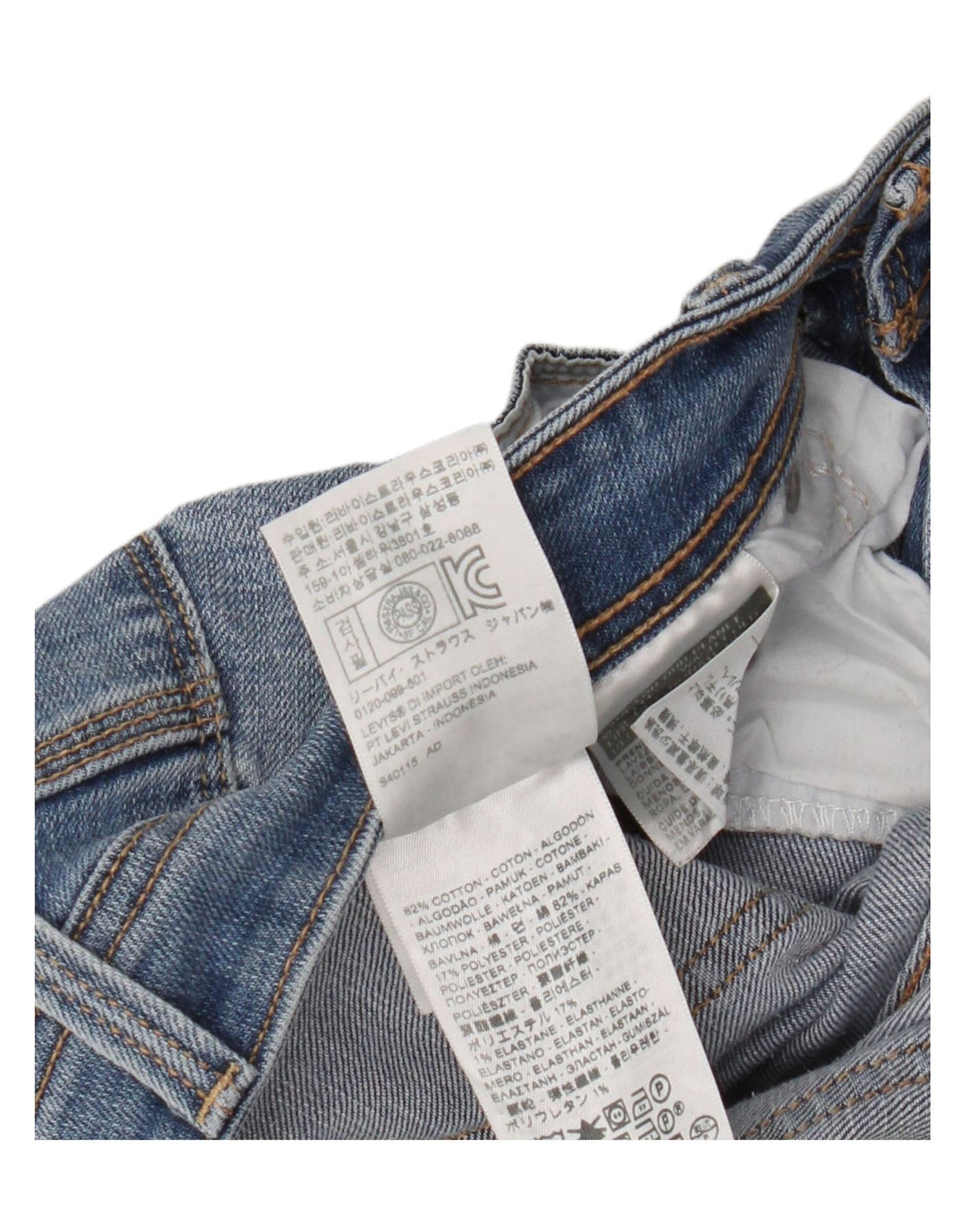 Calça jeans feminina Bootcut Levi's W30 L27 azul algodão