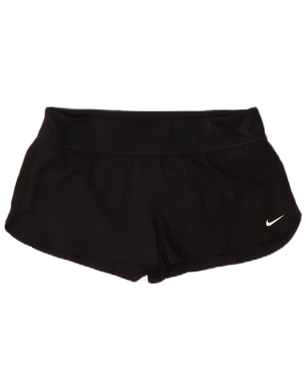 Shorts esportivos femininos Nike UK 16 grande poliéster preto