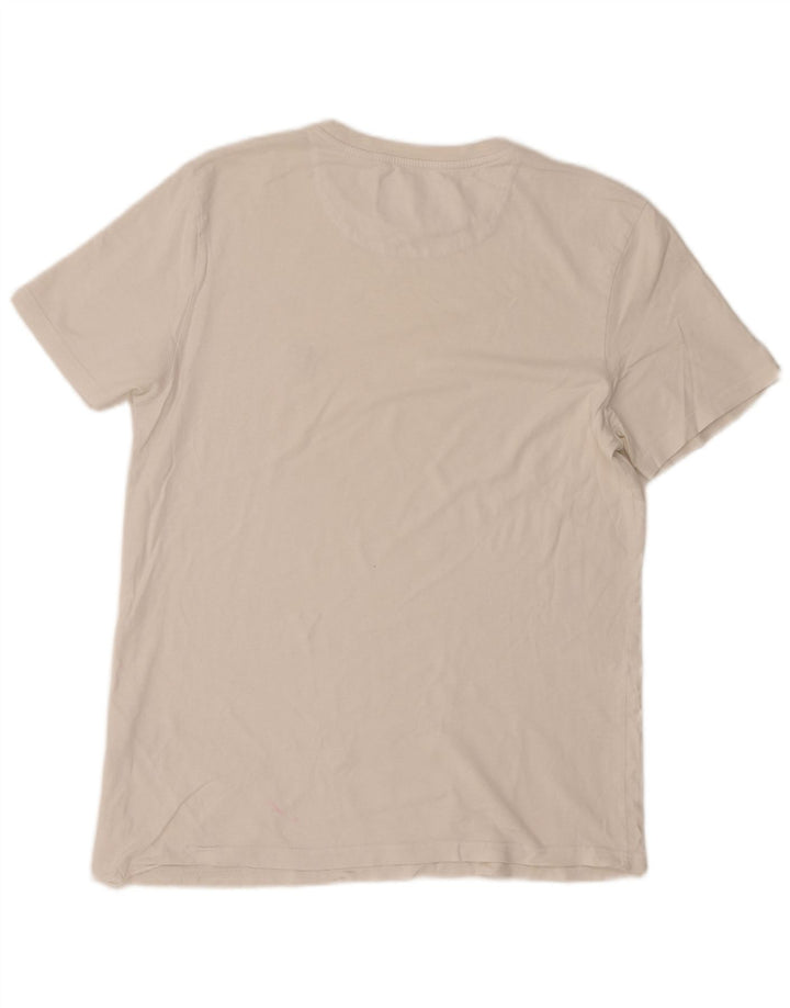 Camiseta masculina de manga curta Lyle & Scott grande algodão branco