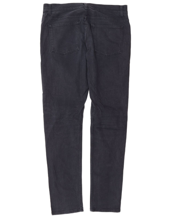 Reiss Mens Slim Jeans W34 L32 Azul Marinho Algodão