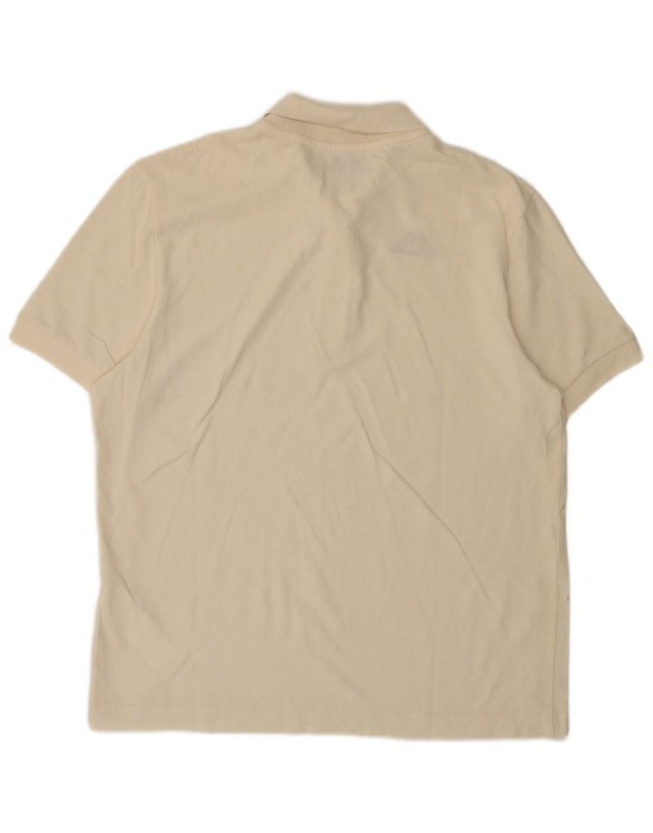 Camisa polo masculina Kappa grande algodão branco