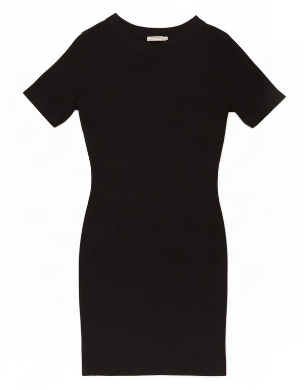 Vestido bodycon feminino Zara Reino Unido 10 pequeno preto