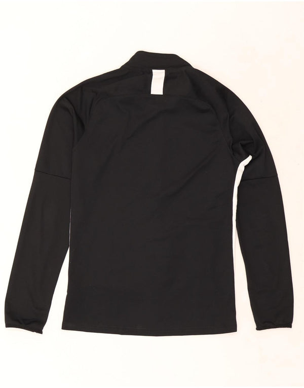 Nike Mens Dri Fit Tracksuit Top Jacket Pequeno Preto Colourblock Poliéster
