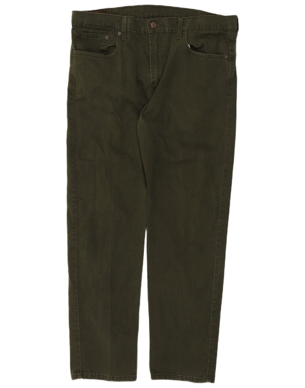 Calça casual masculina 502 cônica Levi's W38 L32 algodão verde