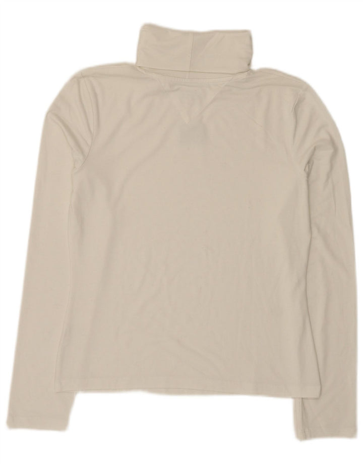 Top gráfico feminino Tommy Hilfiger manga comprida UK 14 grande branco