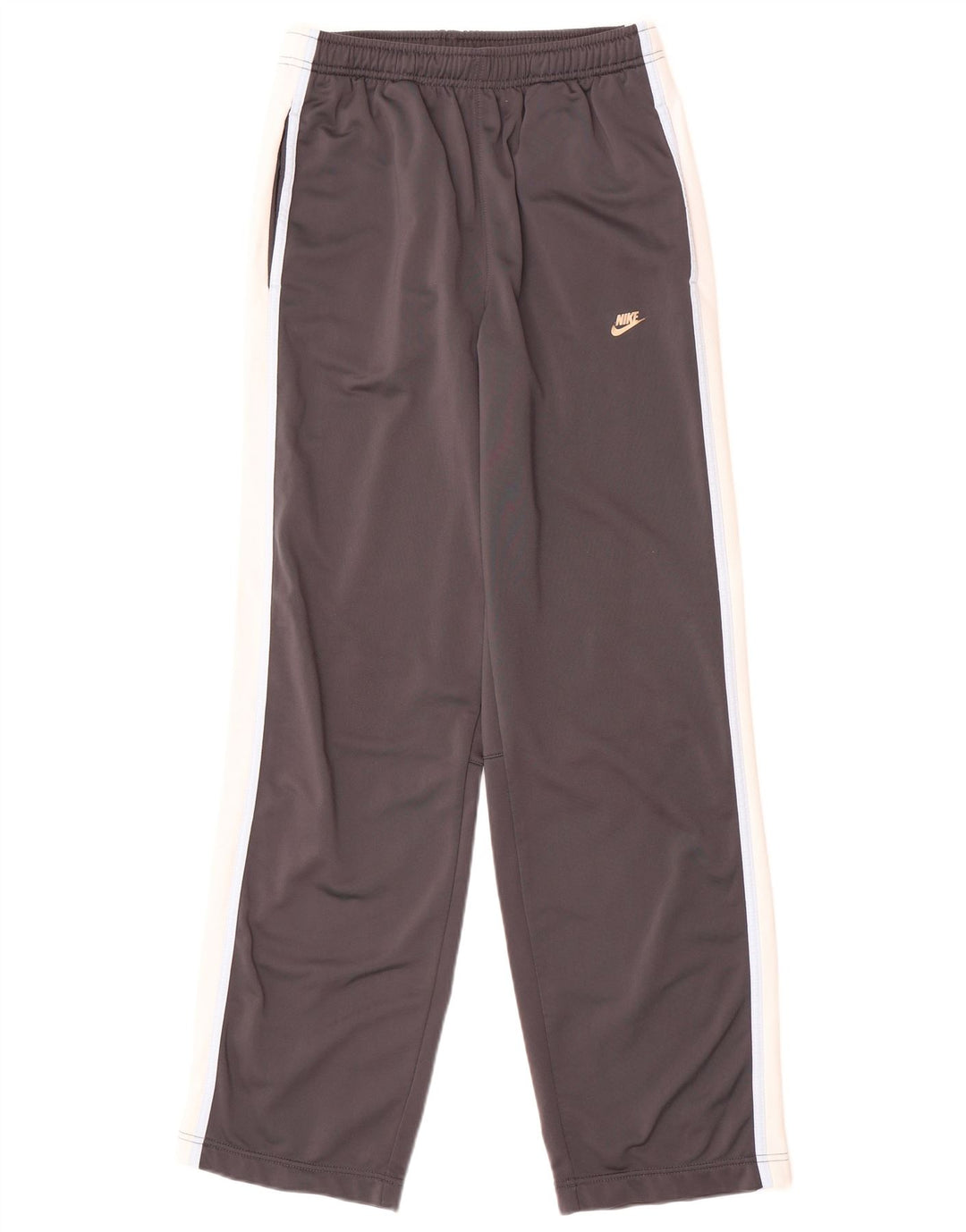 Calça de treino masculina Nike UK 35/37 pequena cinza colorblock poliéster