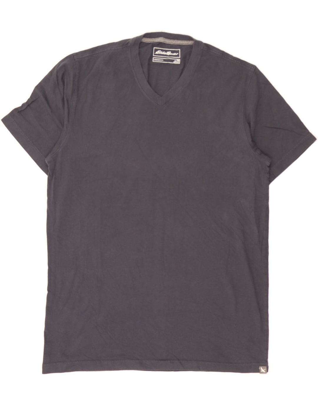 EDDIE BAUER Mens T-Shirt Top Medium Navy Blue Cotton Vintage Eddie Bauer and Second-Hand Eddie Bauer from Messina Hembry 