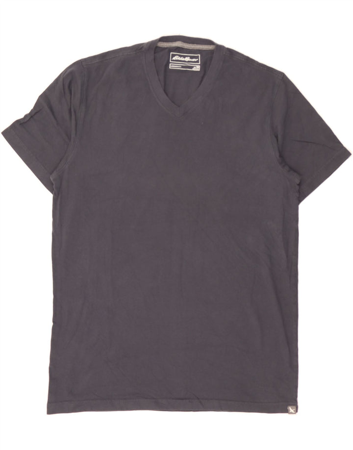 EDDIE BAUER Mens T-Shirt Top Medium Navy Blue Cotton Vintage Eddie Bauer and Second-Hand Eddie Bauer from Messina Hembry 