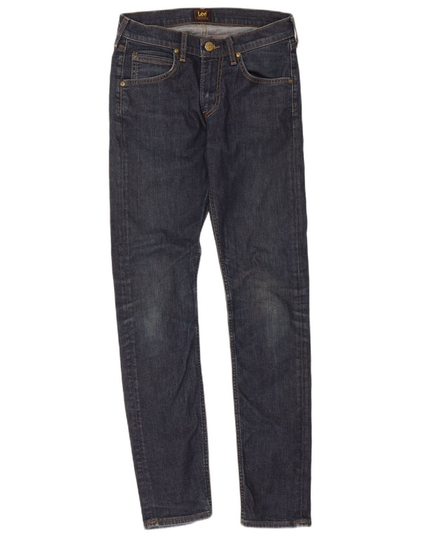 Lee Mens Luke Slim Tapered Jeans W28 L30 Azul Marinho Algodão