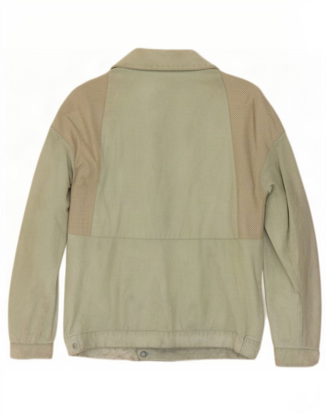 Jaqueta feminina vintage de camurça IT 44 couro verde médio