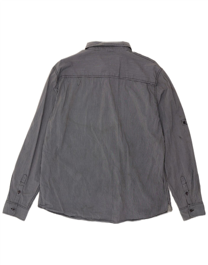 Camisa masculina Lee Regular Fit XL algodão listrado azul