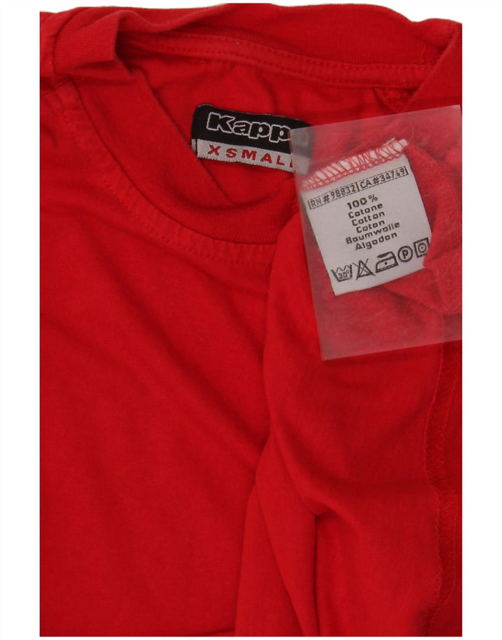 Camiseta gráfica masculina KAPPA Top XS de algodão vermelho