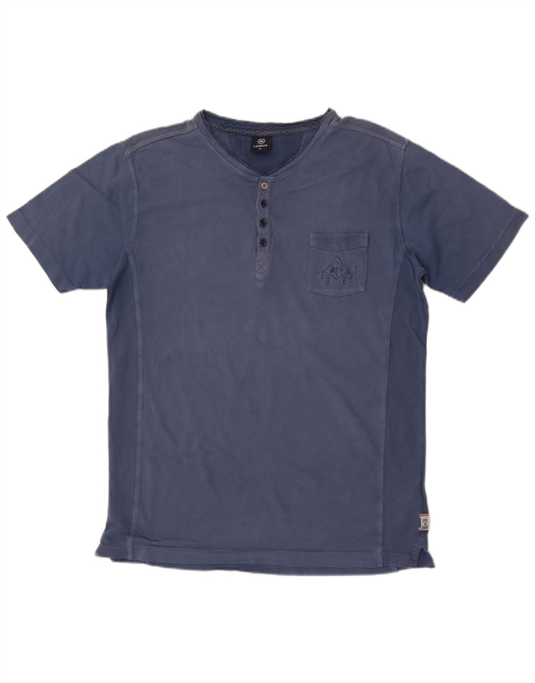 Camiseta masculina Lerros Top médio azul algodão