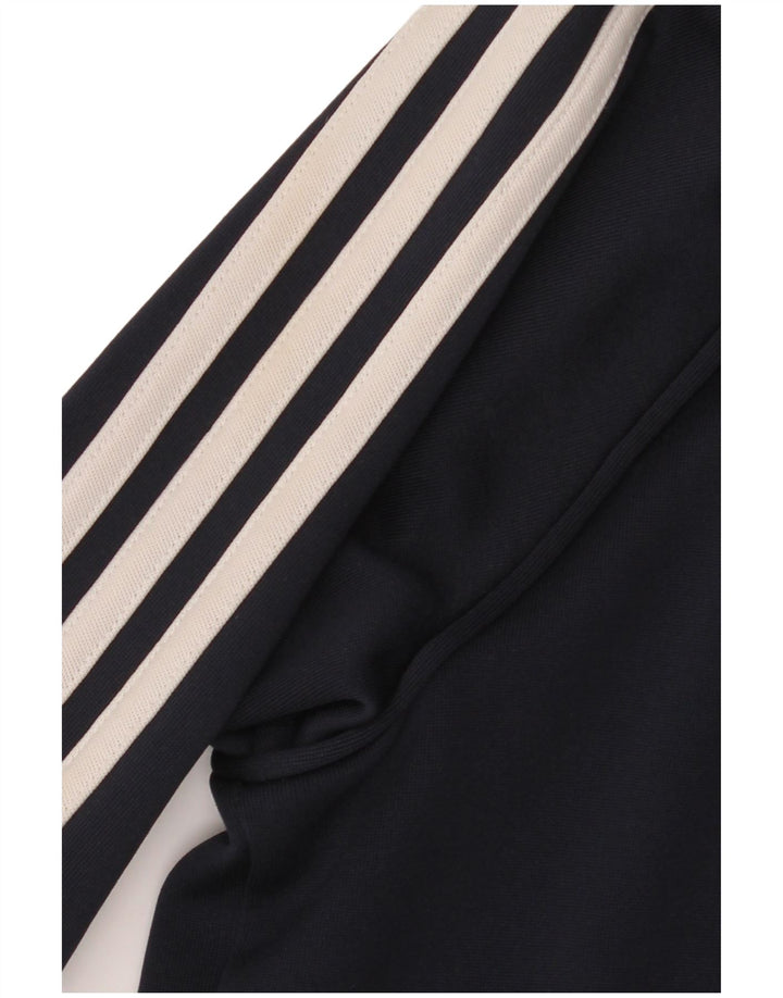 Adidas Mens Treino Top Jaqueta Grande Poliéster Azul Marinho